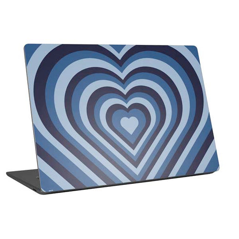 Blue Heart Pattern Universal Laptop 15in (12.2 x 8.8in) Skin